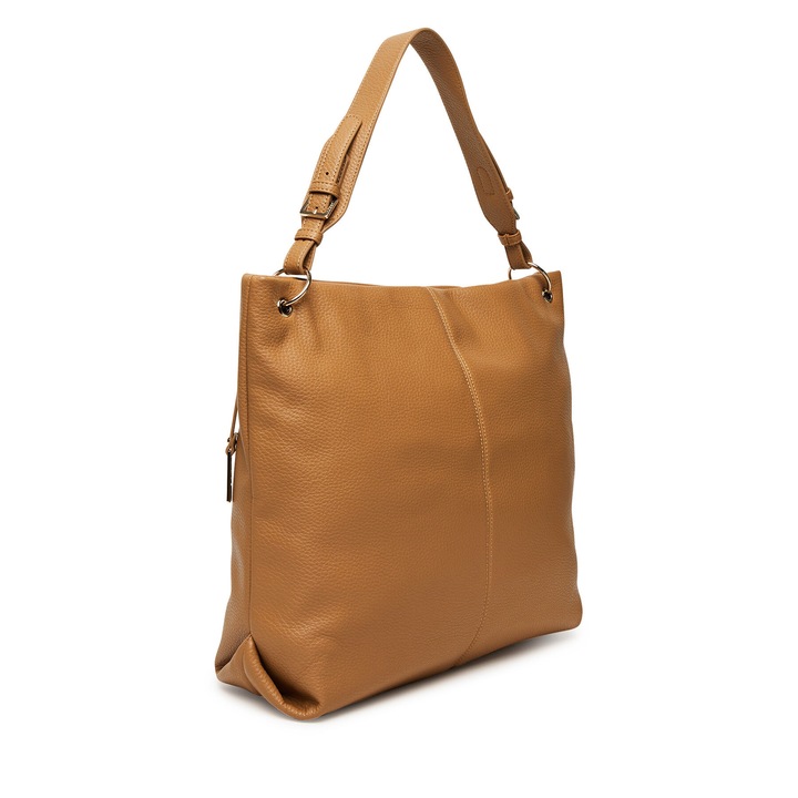 Lasocki női táska, C-LSK-L-007-08 modell, bézs, textil anyag