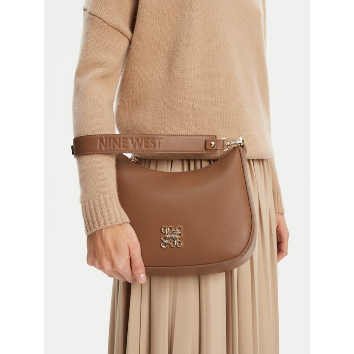 Női táska Nine West, CEO-NANCY-H241690 modell, barna színű, textil anyagú.