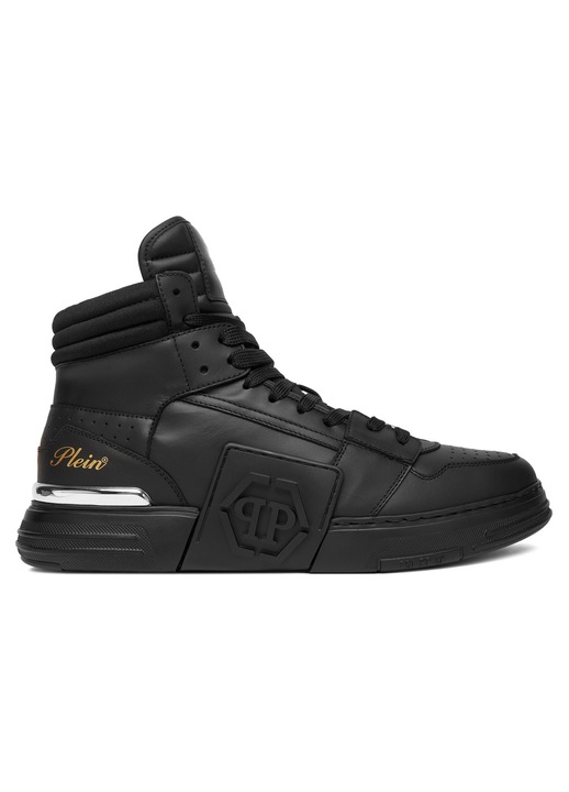 Férfi Philipp Plein, Fekete, természetes bőr, Fekete