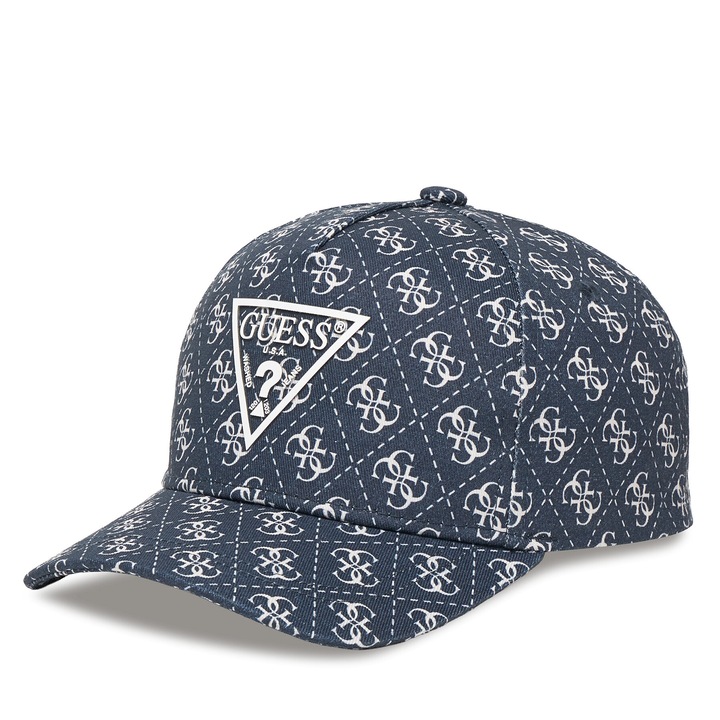 Sapca dama Guess P7SR, tkanina, culoare negru, cu viziera