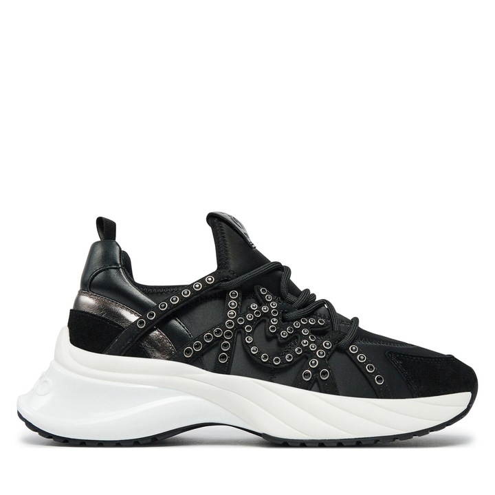 Pantofi sport dama Pinko, piele naturala, negru