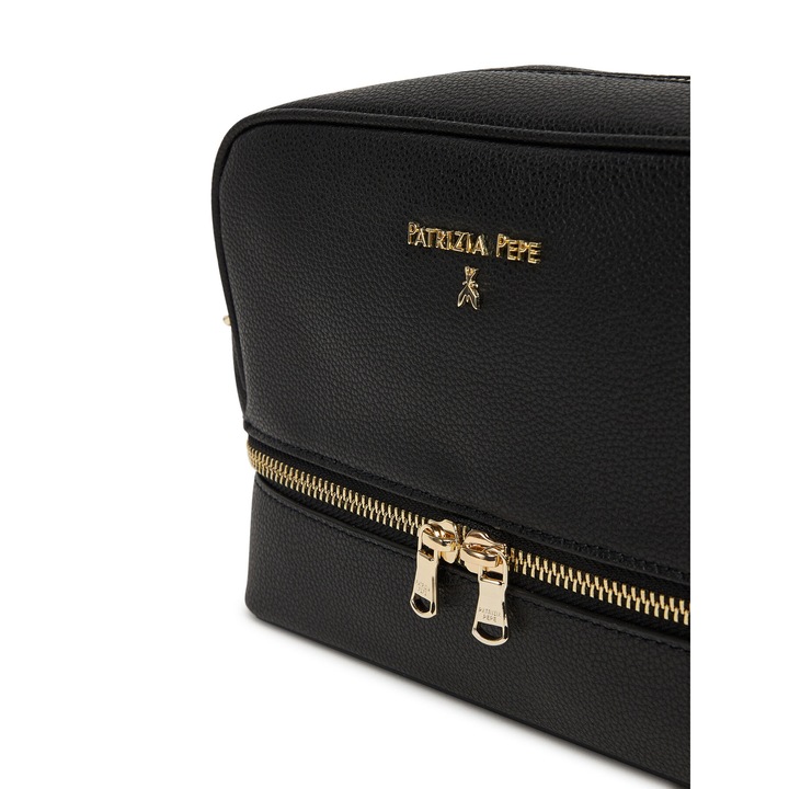 Patrizia Pepe női táska, 8B0253/L001-K103 modell, természetes bőr, fekete