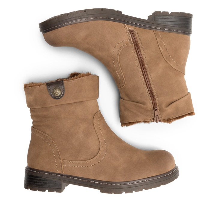 Botine dama Clara Barson H221008, maro, 36 EU