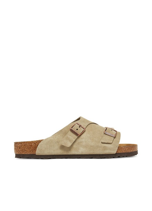 Férfi papucs Birkenstock Zurich, természetes bőr, bézs, 44 EU
