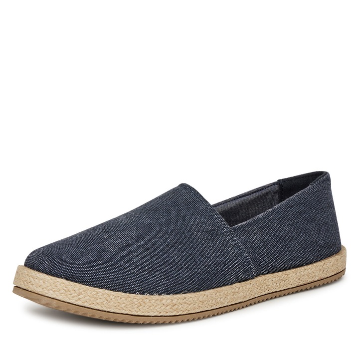Espadrile barbati, Lanetti, albastri, textil, 42 EU