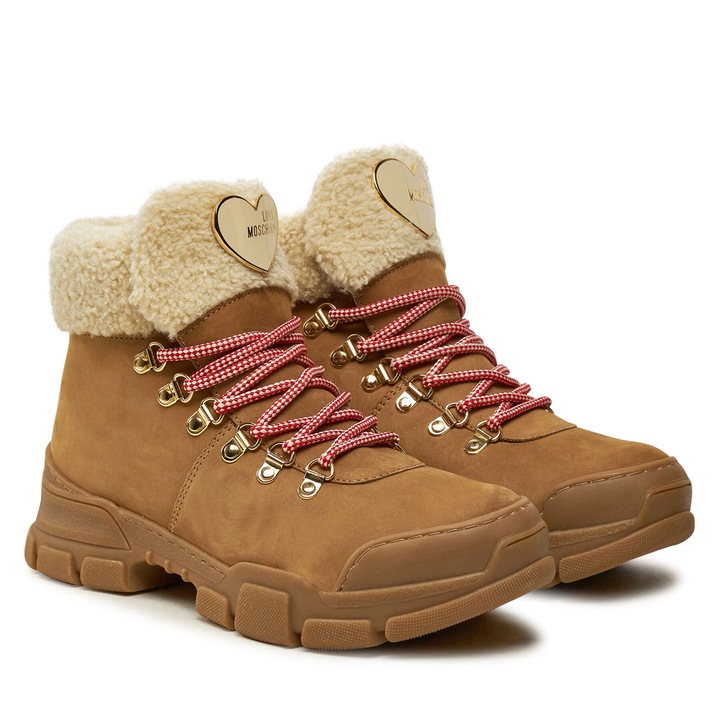 Love Moschino női bokacsizma, természetes bőr, 39