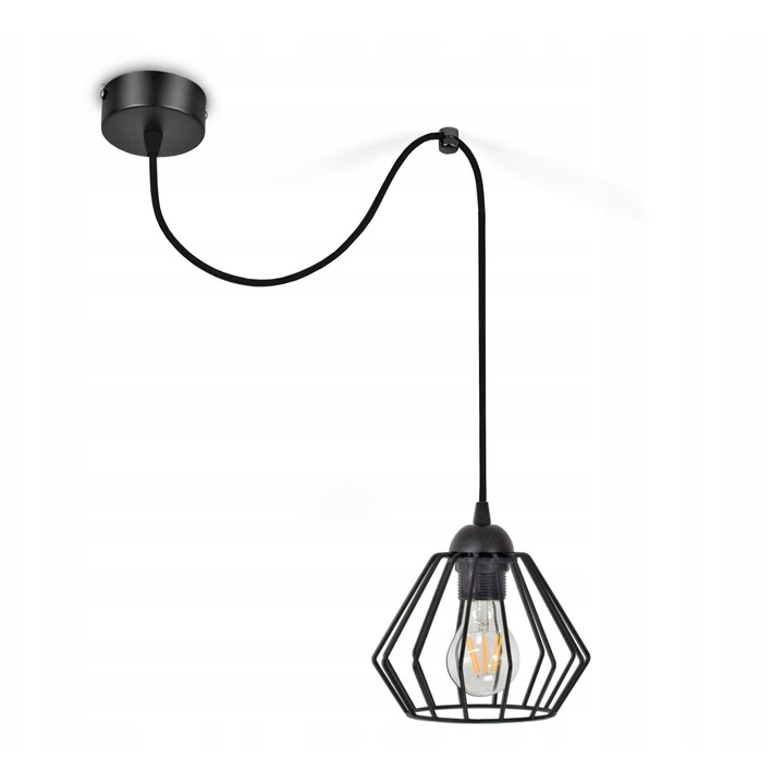 Висяща лампа Pajak Diamond LED E27 Матово черно Luxolar 724-S1