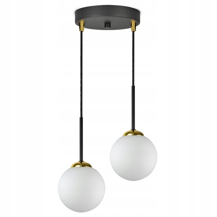 Плафон Черна Astra-EZ2, Стъкло, G9, Модерен дизайн