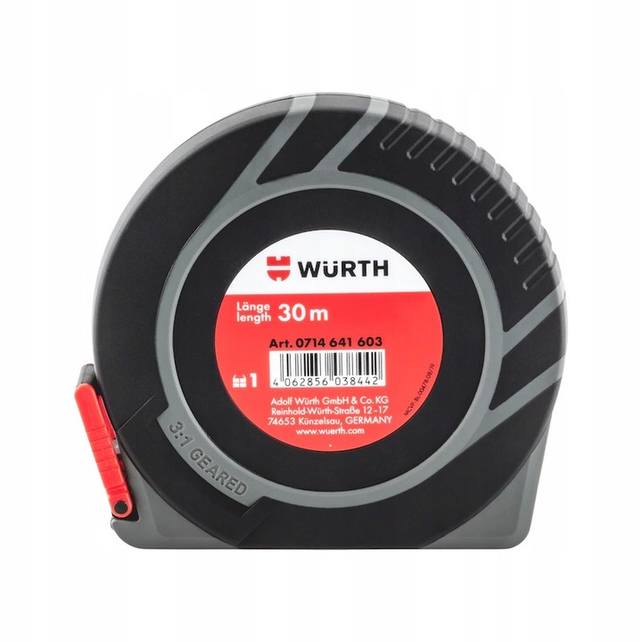 Wurth mérőszalag 30m, acél, II. osztály, 13mm széles