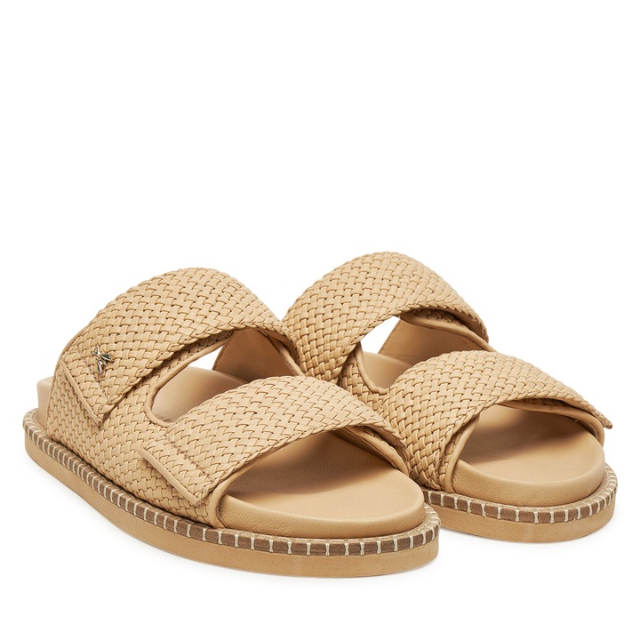 Дамски чехли Patrizia Pepe, модел Apricot B824, естествена кожа, кайсия, Apricot, 35