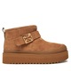 Botine dama 200 165421, Tory Burch, piele naturala, bej