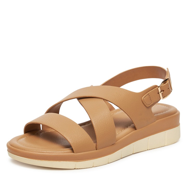 Sandale dama, Clara Barson, K25SS00628, bej, tesatura