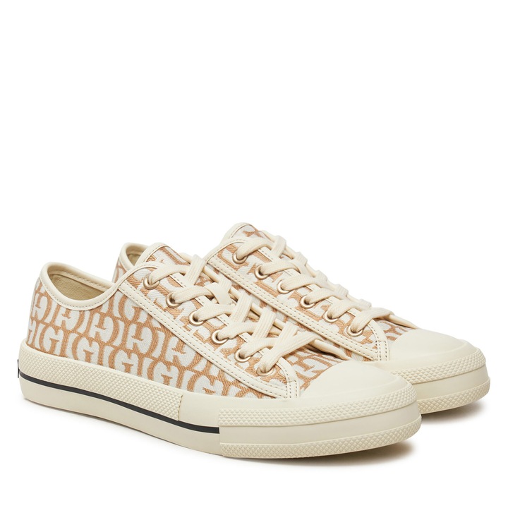 Női Guess tornacipő, GOLD FLPCAR FAL12, szövet, bézs/rózsaszín