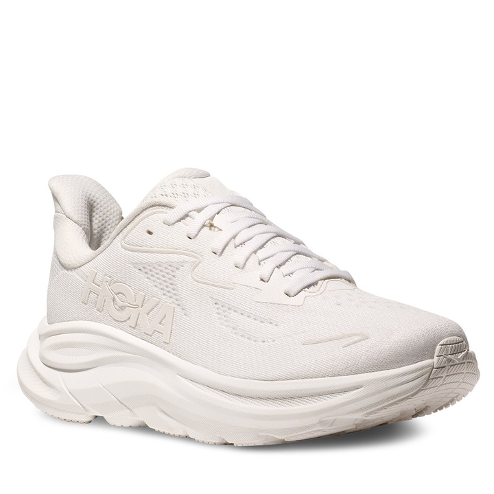 Pantofi sport barbati Hoka Clifton 10, alb, textil