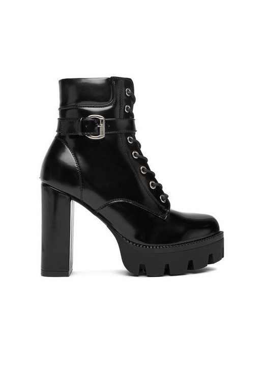 Botine dama DeeZee 23756-1, negru, textil