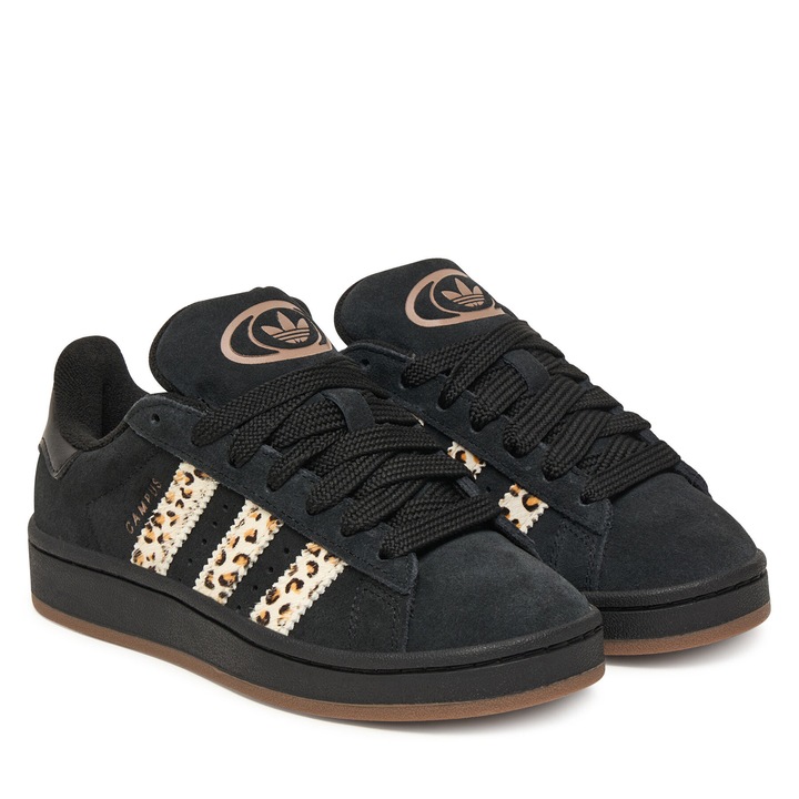 Unisex adidas Campus cipő, fekete, textil