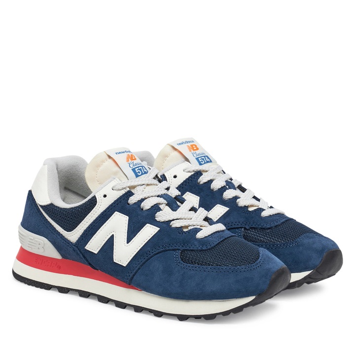 Tenisi dama New Balance, U574VPN, piele naturala, albastru