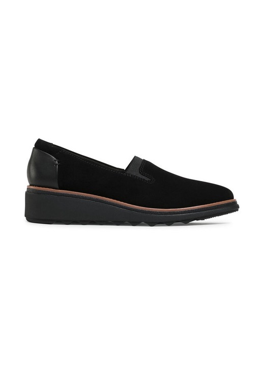 Botine dama 2615581, Clarks, Piele naturala, Negru, 41 EU