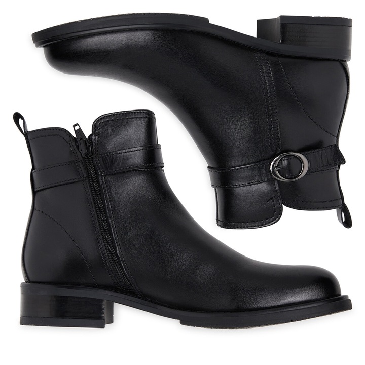 Botine Lasocki piele naturala negru, Negru