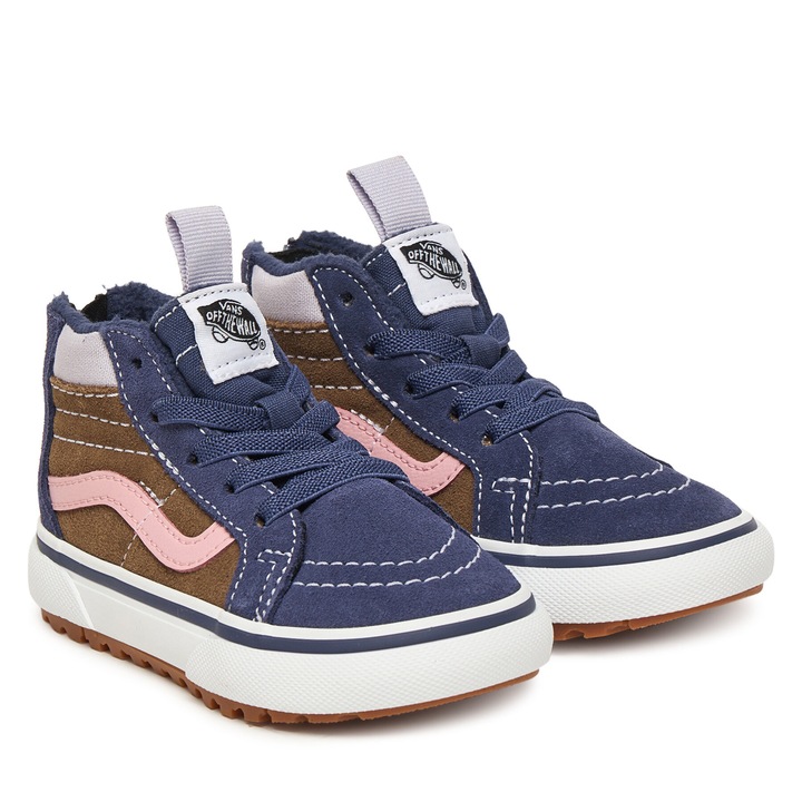 Pantofi copii, Vans, model Gothic Grape, piele naturala multicolora