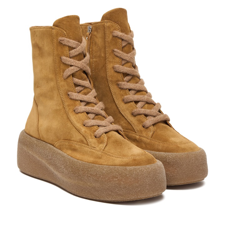 Botine dama 1H4104D F04H010310, VIC MATIE, Piele naturala, Bej, 36 EU