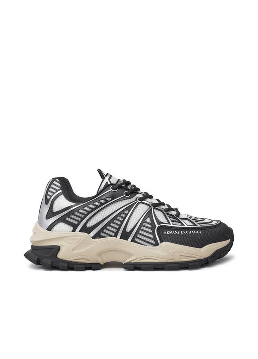 Мъжки кецове Armani Exchange, черни, текстил, 39 EU