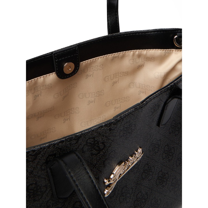Női táska Guess, JBLK J6RZ13 WFMF0 modell, ökológikus, fekete színű