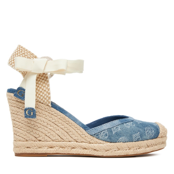 Női mokaszin, Guess, kék espadrilles, ökológiai bőr, 37 EU