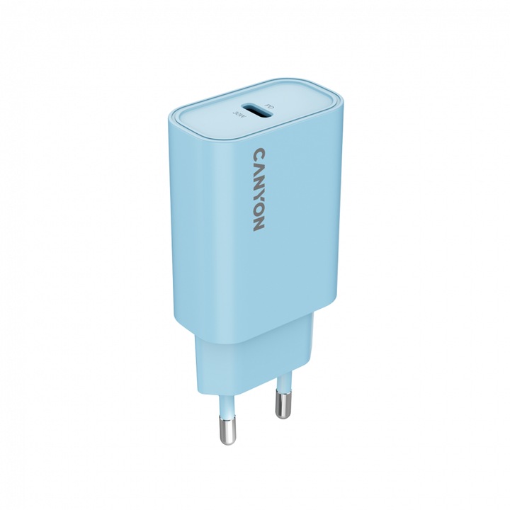 CANYON CNE-CHA30CLLBL OnCharge 30CL hálózati töltő, 30 W, 1x USB Type-C PD kék