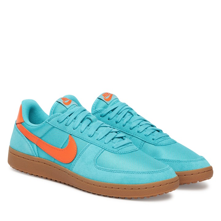 Pantofi sport barbati Nike, Dusty Cactus/Safety Orange, fitness, textil, albastru