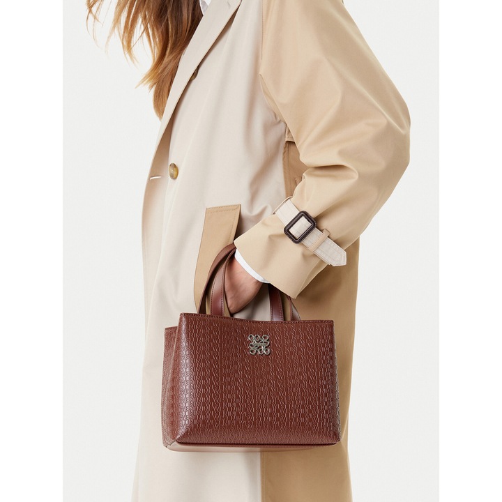 Nine West CEO-HAMPSHIRE-II-LDA női táska, textil anyag, barna színű