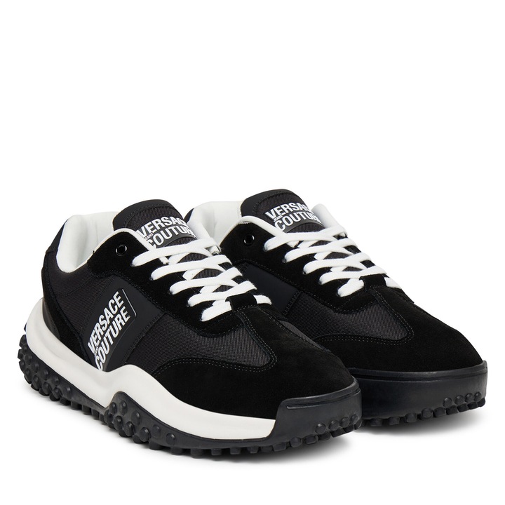 Tenisi barbati, Versace Jeans Couture, negru, textil, 79YA3SN4