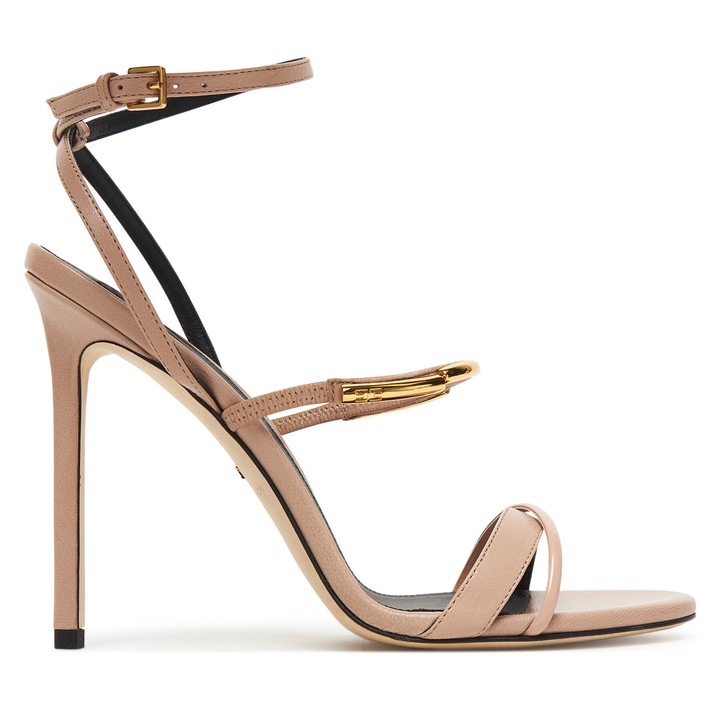 Női szandál, Elisabetta Franchi, természetes bőr, nude