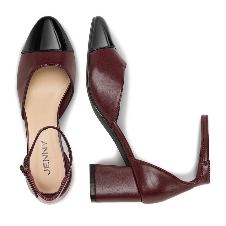 Sandale dama, JENNY, CEO-PX239-01, bordeaux