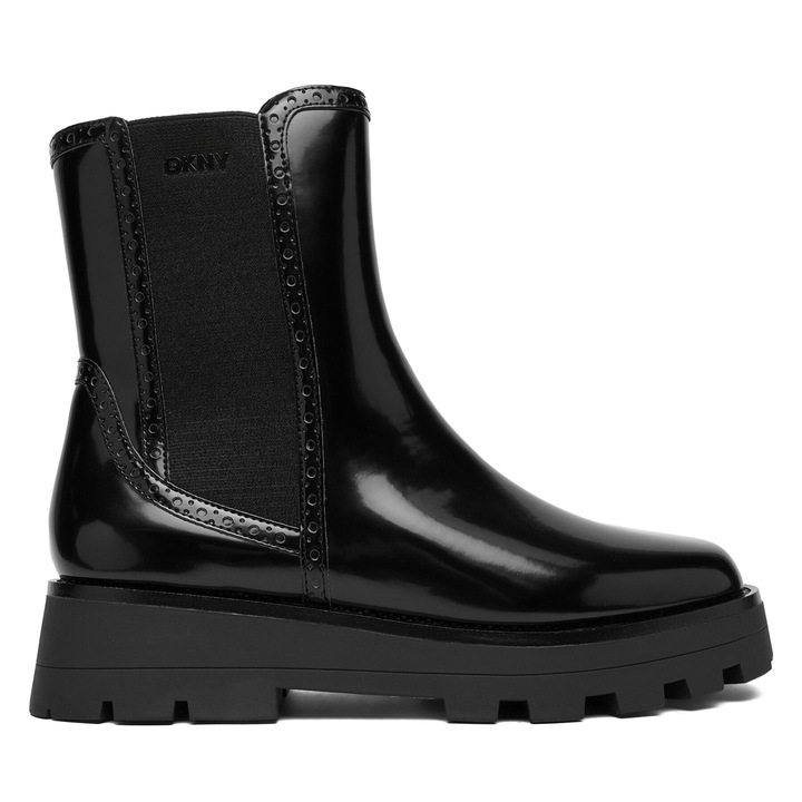 Női csizma DKNY Sanchit K4569875, ökológiai bőr, fekete