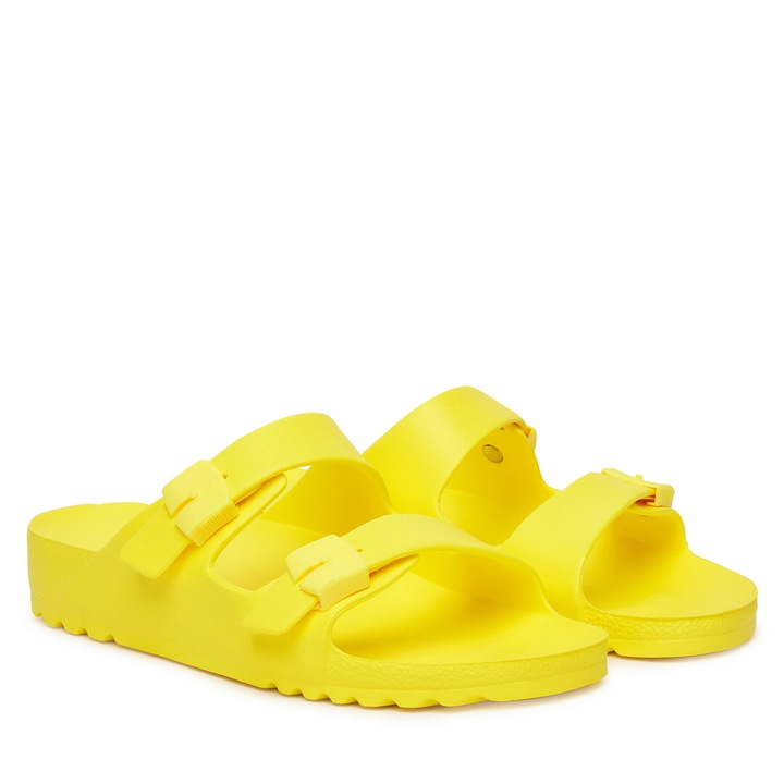 Slapi Scholl Lemon 2409, femei, galben