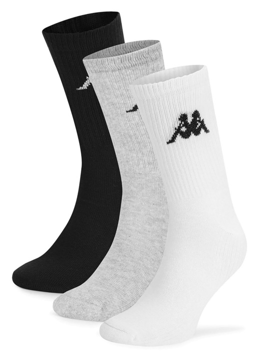 Sosete Kappa unisex, set 3 perechi, 46-48 EU