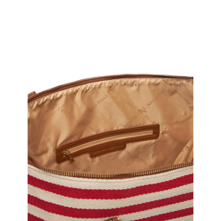 Beverly Hills Polo Club női táska, piros, BHPC-C-014-07 modell, szövet