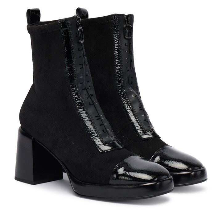 Botine dama, Hispanitas, Negru, Textil HI254230