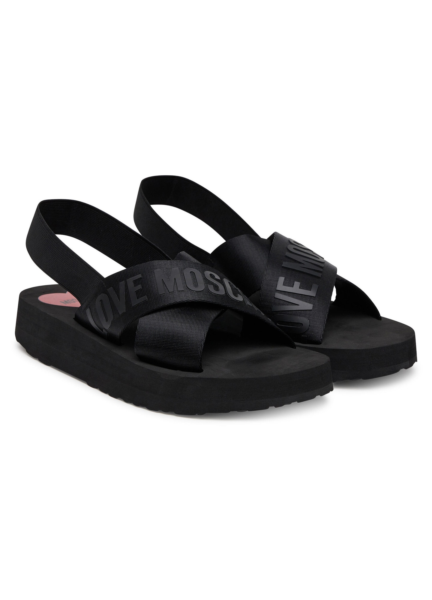 Sandale femei Love Moschino JA16287G0EJN3, Negru, 39 EU - eMAG.ro