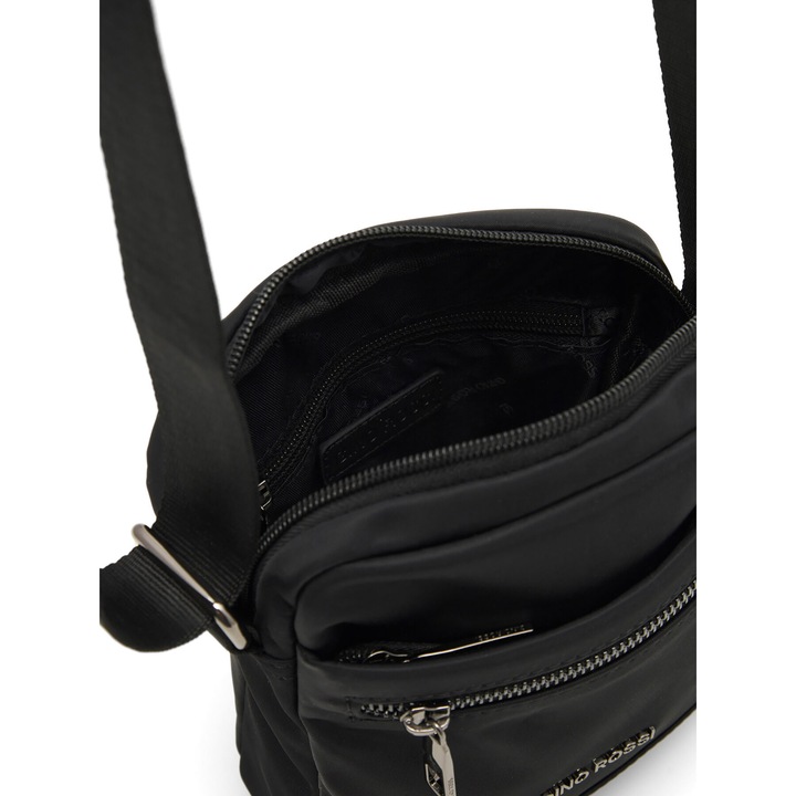 Férfi táska, Gino Rossi, fekete, szintetikus anyagból