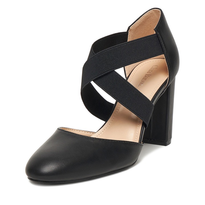 Pantofi dama, Clara Barson, cu toc, negru, 38 EU