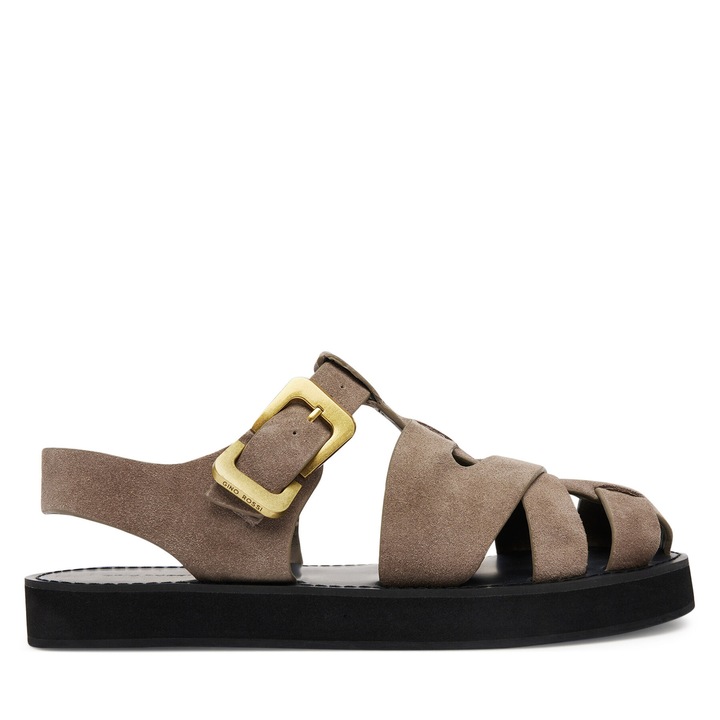 Дамски сандали, Gino Rossi, естествена кожа, кафяви