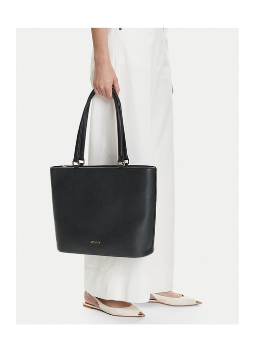 Női táska Jenny, MJT-C-003-04 modell, fekete, textil anyagból