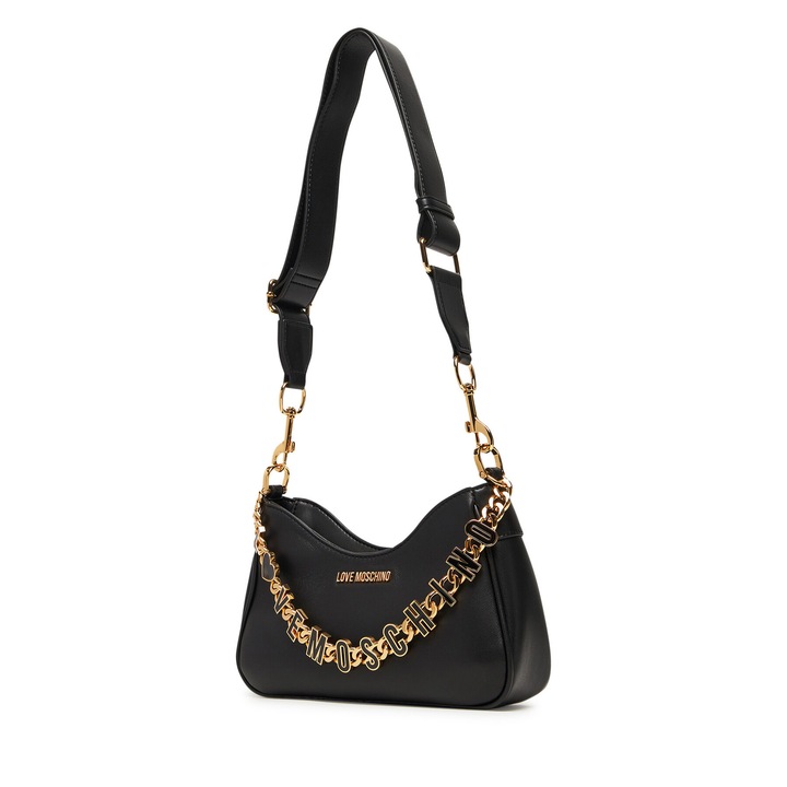 Love Moschino női táska, természetes bőr, fekete, JC4070PP1NL1300A modell