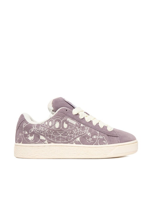 Pantofi sport dama, Puma, Plum Jam/Warm White, piele naturala, mov