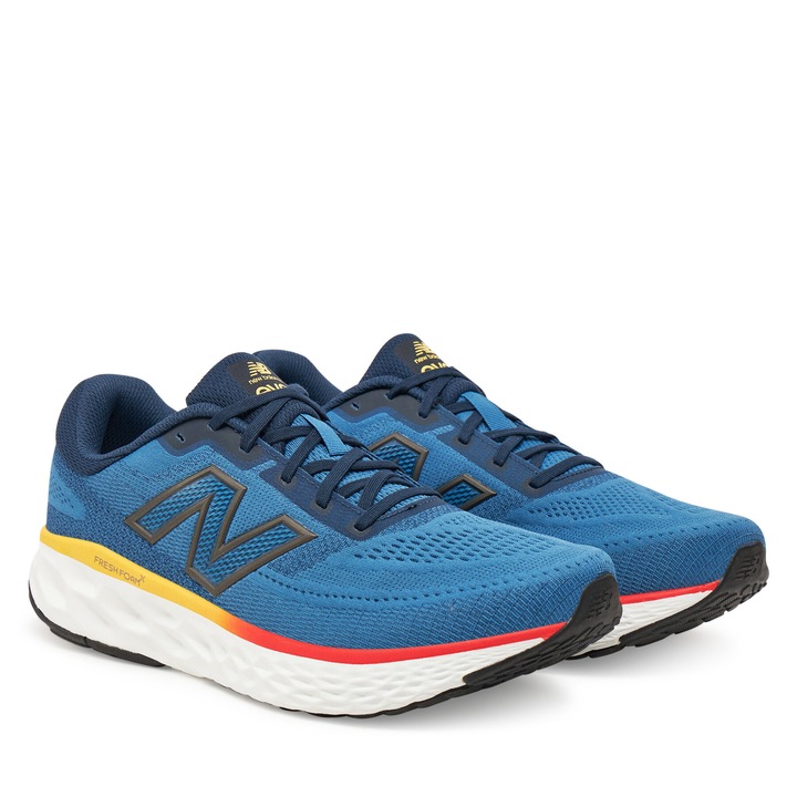 Pantofi sport barbati, New Balance, Evoz, albastri, tesatura, 42 EU