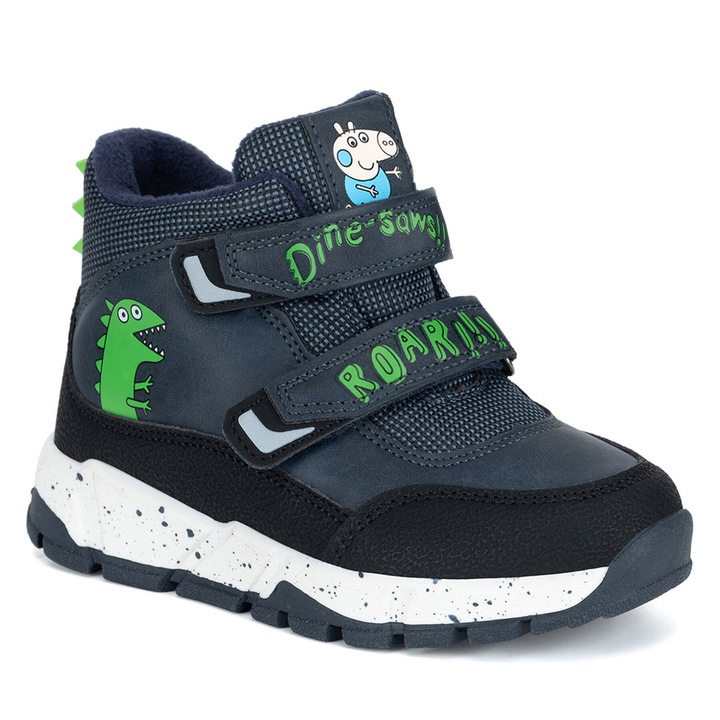 Gyerek csizma, Peppa Pig, sötétkék, textil
