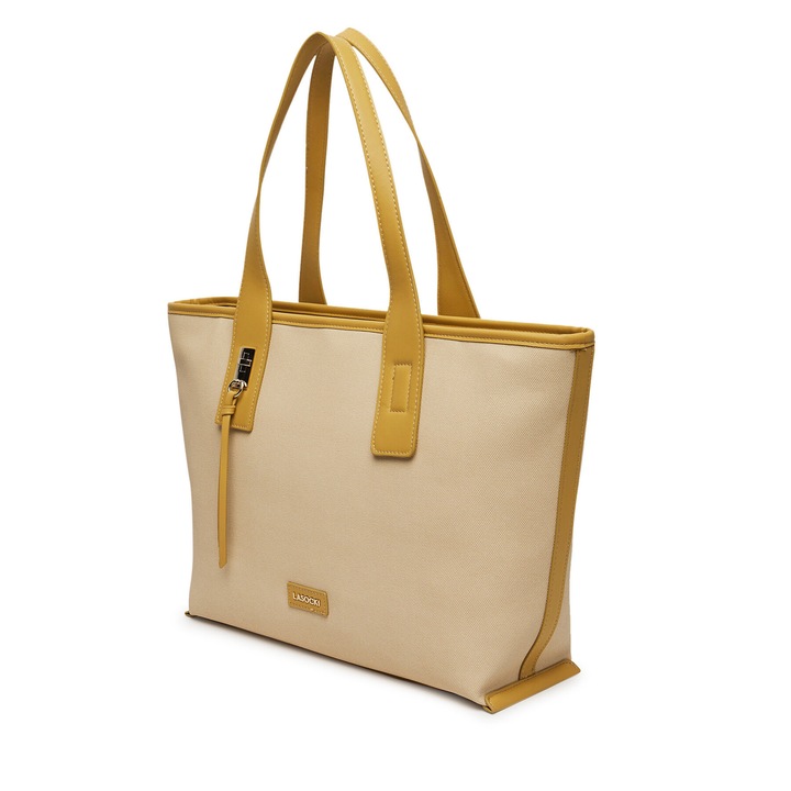 Lasocki női táska, LSK-O-001-07 modell, bézs, szövet