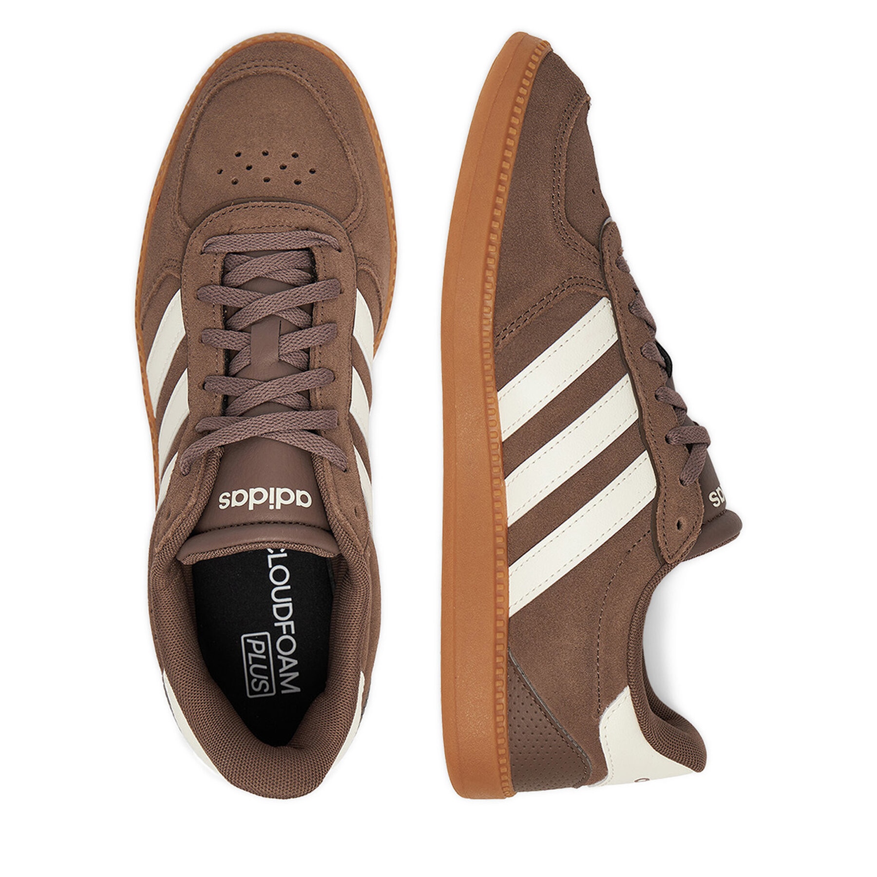 Pantofi sport dama, Adidas, BREAKNET SLEEK JR690, piele naturala
